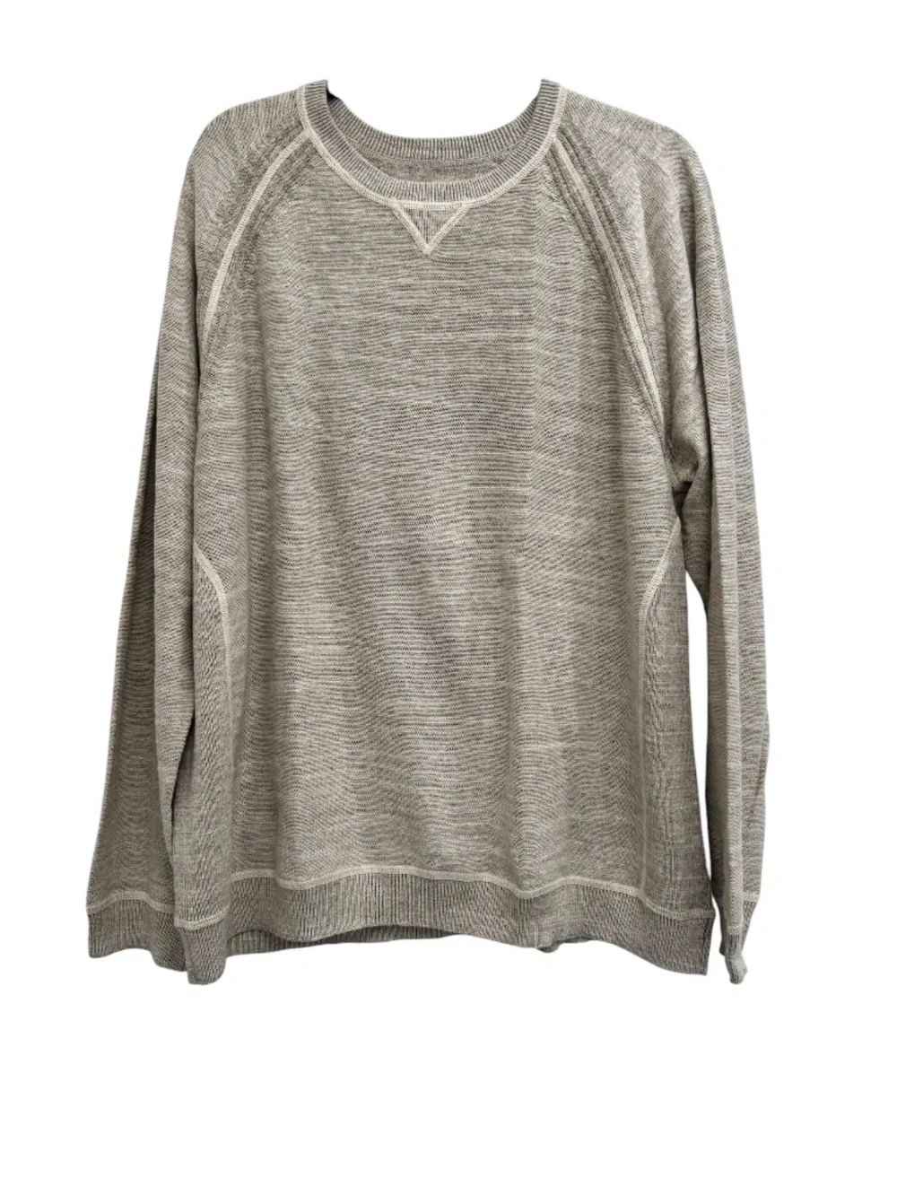 TOMMY BAHAMA BEIGE/OATMEAL SANDY BAY REVERSIBLE CREWNECK PULLOVER KNIT SWEATER